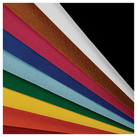 Бархатная бумага А4, Мульти-Пульти "Приключения Енота", 10л., 10цв., в папке