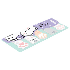 Флажки-закладкиMESHU "Meow paw", 20л*5 цветов, европодвес