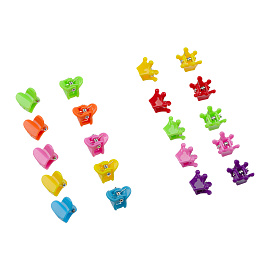 Заколки для волос MESHU, неоновые мини-крабики, 1см, 10шт., европодвес фото Заколки для волос MESHU, неоновые мини-крабики, 1см, 10шт., европодвес