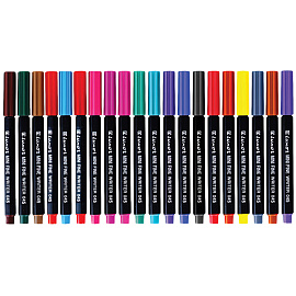 Набор капиллярных ручек Luxor "Mini Fine Writer 045" 20цв., 0,8мм, пластиковая банка