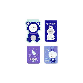 Закладки магнитные для книг, 4шт., MESHU "Cosmic vibe", матовая ламнация, фольга фото Закладки магнитные для книг, 4шт., MESHU "Cosmic vibe", матовая ламнация, фольга