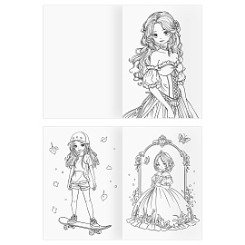 Раскраска А4, 8 стр., ТРИ СОВЫ "Для девочки