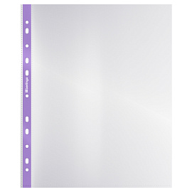 Папка-вкладыш с перфорацией Berlingo "Squares", А4, 60мкм, рельефная текстура, матовая, упаковка в картонный диспенсер