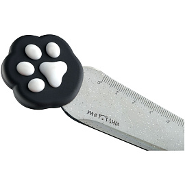 Линейка с топпером 12см MESHU "Paw", пластиковая, европодвес фото Линейка с топпером 12см MESHU "Paw", пластиковая, европодвес