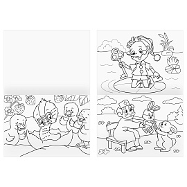 Раскраска А4, 8 стр., ТРИ СОВЫ "Сказочная раскраска