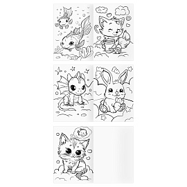 Раскраска А4, 8 стр., ТРИ СОВЫ "Для девочки