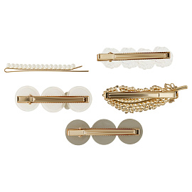 Заколки для волос MESHU, цвет перламутр, 5шт., европодвес фото Заколки для волос MESHU, цвет перламутр, 5шт., европодвес