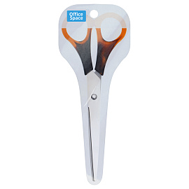 Ножницы OfficeSpace 20см, ручки под янтарь, ПВХ чехол с европодвесом фото Ножницы OfficeSpace 20см, ручки под янтарь, ПВХ чехол с европодвесом