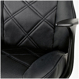 Кресло игровое Helmi HL-S04 "Mixed", экокожа черная фото Кресло игровое Helmi HL-S04 "Mixed", экокожа черная