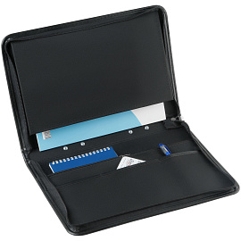 Папка деловая OfficeSpace Dublin из искуственной кожи черного цвета (ПА_КЗ_671)