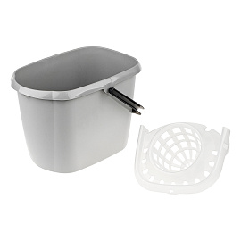 Ведро пластиковое OfficeClean с отжимом, прямоугольное, серое, 12л фото Ведро пластиковое OfficeClean с отжимом, прямоугольное, серое, 12л