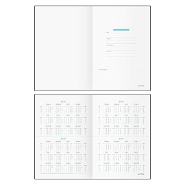 Ежедневник недатированный, А5, 136л., кожзам, MESHU "Magic. Ice cream", тон. блок, аппликация с анимированным изображением, закладка-ляссе