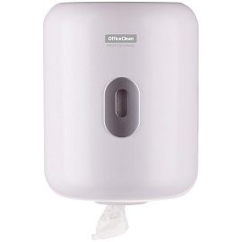 Диспенсер для полотенец в рулонах OfficeClean Professional, с центральной вытяжкой(M1/M2), белый