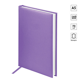 Ежедневник недатированный, А5, 160л., балакрон, OfficeSpace "Ariane", сиреневый