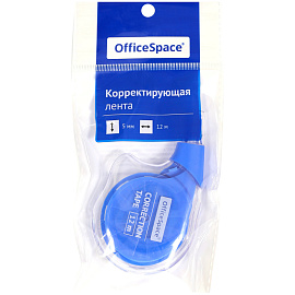 Корректирующая лента OfficeSpace, 5мм*12м, пакет, европодвес фото Корректирующая лента OfficeSpace, 5мм*12м, пакет, европодвес