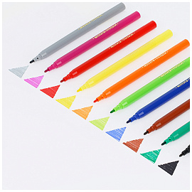 Фломастеры Мульти-Пульти "Енот во Франции", 10цв., смываемые, картон, европодвес фото Фломастеры Мульти-Пульти "Енот во Франции", 10цв., смываемые, картон, европодвес