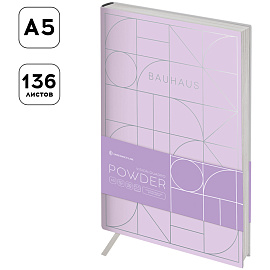 Ежедневник недатированный, А5, 136л., кожзам, Greenwich Line "Vision. Quadro. Powder", тон. блок, срез фольга