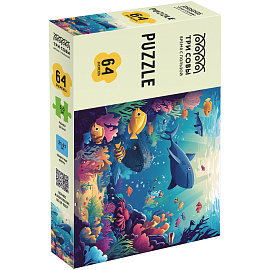 Пазл 64 эл. ТРИ СОВЫ "Морская жизнь