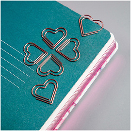 Скрепки канцелярские 27 мм Meshu Hearts металлические золотистые (6 штук в упаковке) фото Скрепки канцелярские 27 мм Meshu Hearts металлические золотистые (6 штук в упаковке)