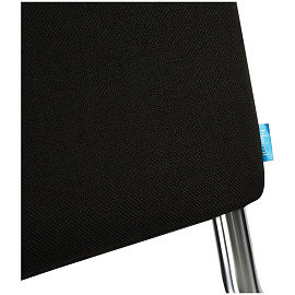 Стул Helmi HL-F01 "Изо", каркас хром, обивка ткань черная