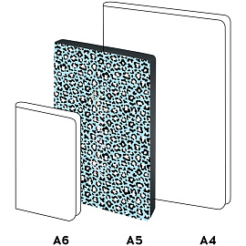 Ежедневник недатированный, А5, 136л., кожзам, Greenwich Line "Vision. Animal print. Leopard", тон. блок, цветной срез