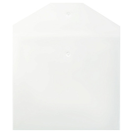 Папка-конверт на кнопке СТАММ А5+, 120мкм, пластик, прозрачная