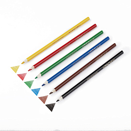 Карандаши акварельные Красин "Айвазовский", 06цв., трехгран., заточен., картон, европодвес