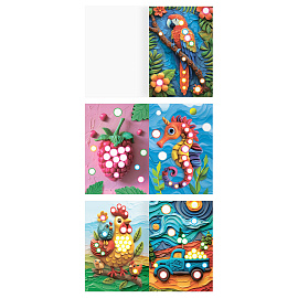 Раскраска пластилином А5, 8 стр., ТРИ СОВЫ "Выпуск №2