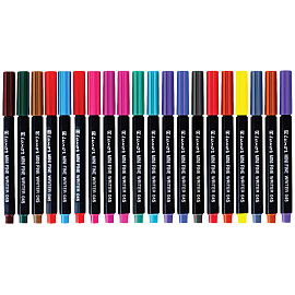 Набор капиллярных ручек Luxor "Mini Fine Writer 045" 20цв., 0,8мм, пластиковая банка