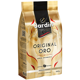 Кофе в зернах Jardin Oro арабика 100% 1 кг (пакет)