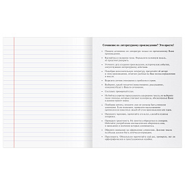 Тетрадь предметная 48л. BG "Заглавные-главные" - Литература, эконом