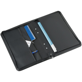 Папка деловая OfficeSpace Dublin из искуственной кожи черного цвета (ПА_КЗ_671)