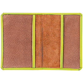 Обложка для паспорта OfficeSpace "Journey", экокожа софт-тач, салатовый, тиснение фольгой