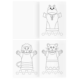 Раскраска А4, 16 стр., ТРИ СОВЫ "Кукольный театр