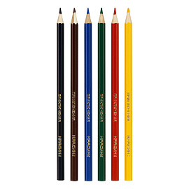 Карандаши цветные Красин "Приключения", 06цв., шестигран., заточен., картон, европодвес фото Карандаши цветные Красин "Приключения", 06цв., шестигран., заточен., картон, европодвес