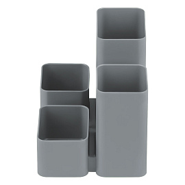 Настольная подставка СТАММ "Юниор", пластиковая, серая