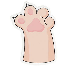 Самоклеящийся блок фигурный MESHU "Paws", 40л., европодвеc, ассорти фото Самоклеящийся блок фигурный MESHU "Paws", 40л., европодвеc, ассорти