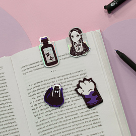 Закладки магнитные для книг, 4шт., MESHU "Catsday", матовая ламинация, фольга фото Закладки магнитные для книг, 4шт., MESHU "Catsday", матовая ламинация, фольга