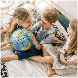 Глобус зоогеографический GLOBEN "Классик Евро", диаметр 250 мм, детский, Ке012500269