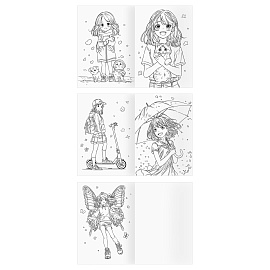 Раскраска А4, 8 стр., ТРИ СОВЫ "Для девочки