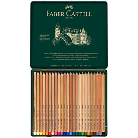 Карандаши пастельныеFaber-Castell Pitt 24 цвета (металлическая коробка)