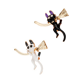 Набор брошей MESHU "Witch kitten", 2шт, европодвес фото Набор брошей MESHU "Witch kitten", 2шт, европодвес