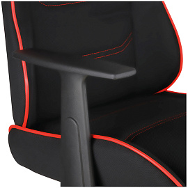 Кресло игровое Helmi HL-S09 "Red line", ткань черная/красная фото Кресло игровое Helmi HL-S09 "Red line", ткань черная/красная