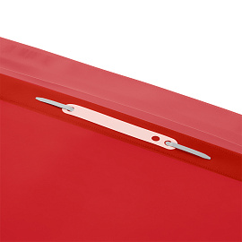 Папка-скоросшиватель пластик. СТАММ А4, 160мкм, красная с прозр. верхом