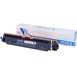 Картридж лазерный NV PRINT (NV-CF351A) для HP LJ M176n/ M177fw, голубой, ресурс 1000 страниц