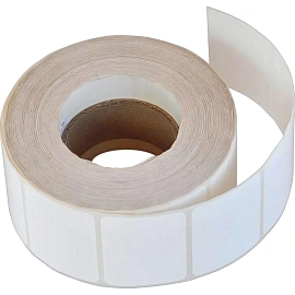 Термотрансферные этикетки 30x20 мм полипропиленовые (диаметр втулки 40 мм, 2000 штук в рулоне)