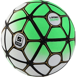 Мяч футбольный Larsen Techno Green №5 зеленый/белый