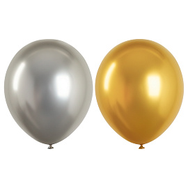 Воздушные шары, 25шт., М12/30см, MESHU "Shine