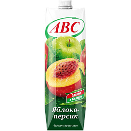 Нектар АВС яблочно-персиковый с мякотью 1 л