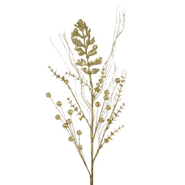 Украшение Magic Time Ветка Стиль золотистое 87x16 см фото Украшение Magic Time Ветка Стиль золотистое 87x16 см